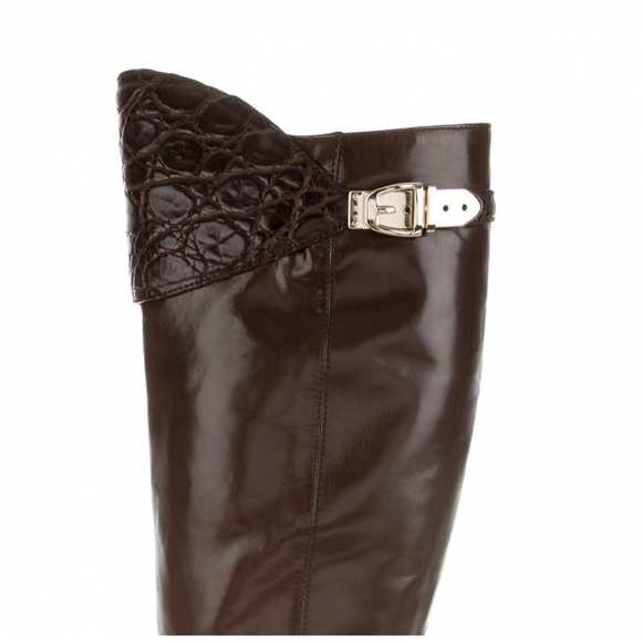 TOM FORD FOR GUCCI RARE ALLIGATOR KNEE HIGH BOOTS! - Picture 3 of 6